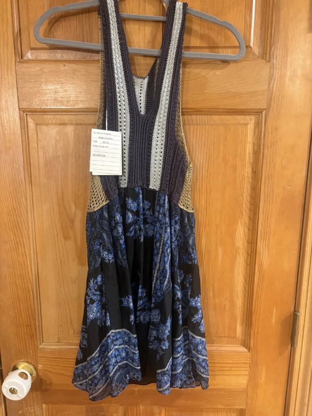 Free people Size Extra Small (XS) Knit Bodice Floral Print Fit & Flare Dress - Picture 1 of 8
